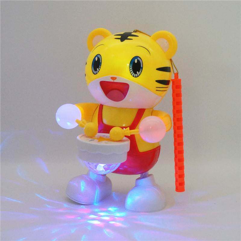 会跳舞的老虎灯笼机器人电动音乐发光走路唱歌宝宝儿童玩具小礼物