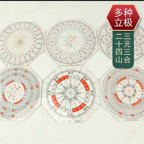高精度罗盘铜之心亚克力