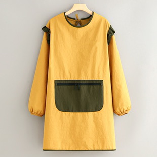 【时尚好物】时尚防水长袖罩衣新款围裙厨房家用餐饮专用