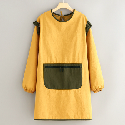 【时尚好物】时尚防水长袖罩衣新款围裙厨房家用餐饮专用