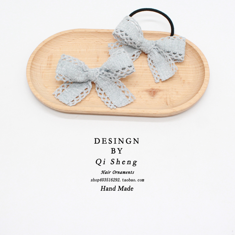 发圈发夹蕾丝甜美可爱蝴蝶结