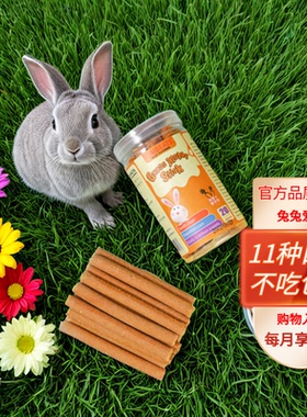 兔子磨牙棒专用磨牙神器胡萝卜磨牙棒苜蓿草棒荷兰猪零食可食用