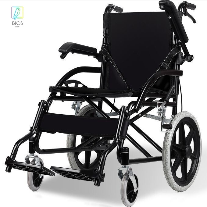 定制超轻便折叠手动轮椅便携式简易小型手推旅行代步车