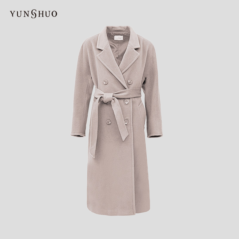YUNSHUO新款中长款大衣女时尚通勤外套风衣499113,女装/女士精品,毛呢外套,淘宝优惠券,粉丝福利购,淘宝优惠卷