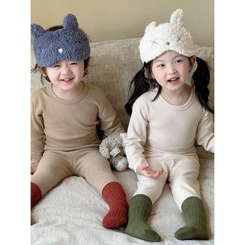 宝宝秋衣套装婴儿秋衣秋裤纯棉高腰护肚儿童男宝女宝保暖内衣纯色,童装/婴儿装/亲子装,家居服套装,淘宝优惠券,粉丝福利购,淘宝优惠卷