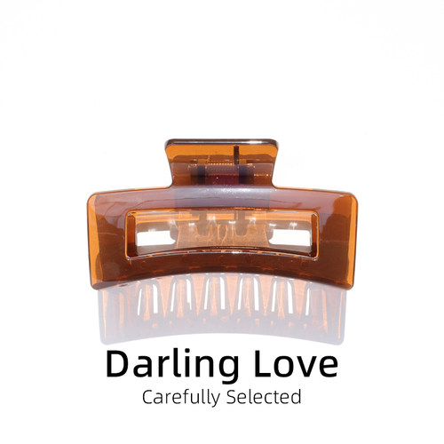 DarlingLove果冻透明方形鲨鱼夹