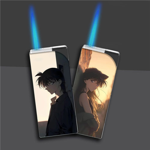 可爱情侣款打火机卡通蓝焰直冲防