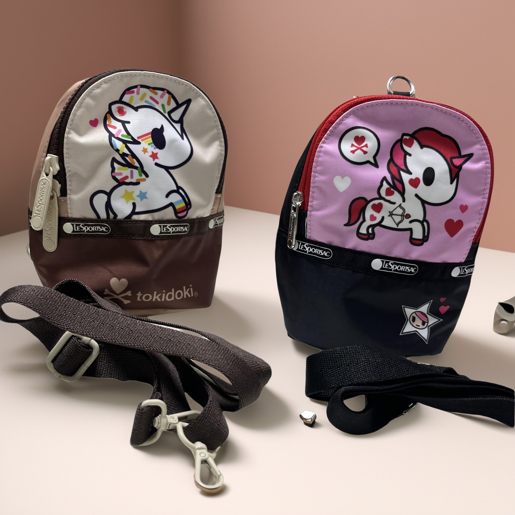 淘气独角兽胸包新款多功能迷你小斜挎卡通手机包斜挎包可爱小包