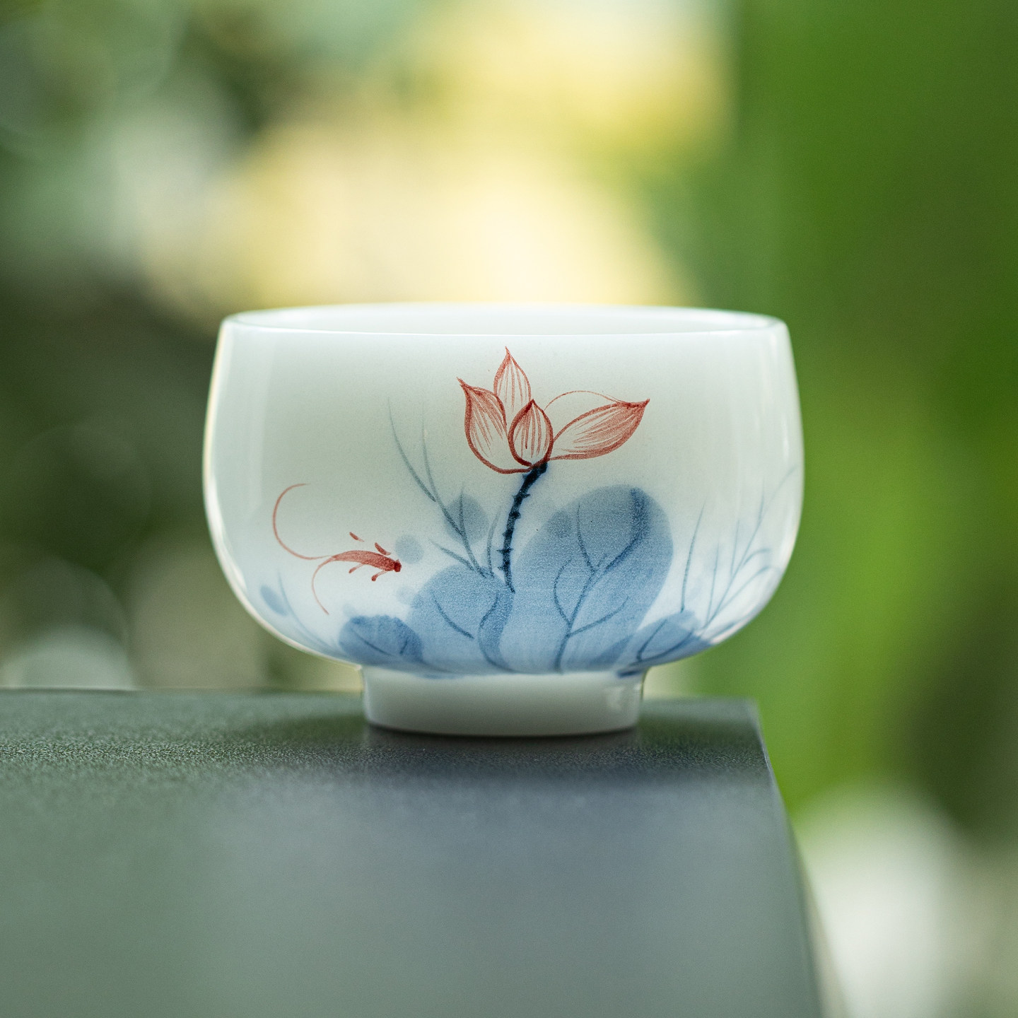 璞玉瓷手绘主人杯功夫茶具陶瓷釉下彩禅定杯高端冰种白瓷茶杯单杯,餐饮具,茶杯,淘宝优惠券,粉丝福利购,淘宝优惠卷