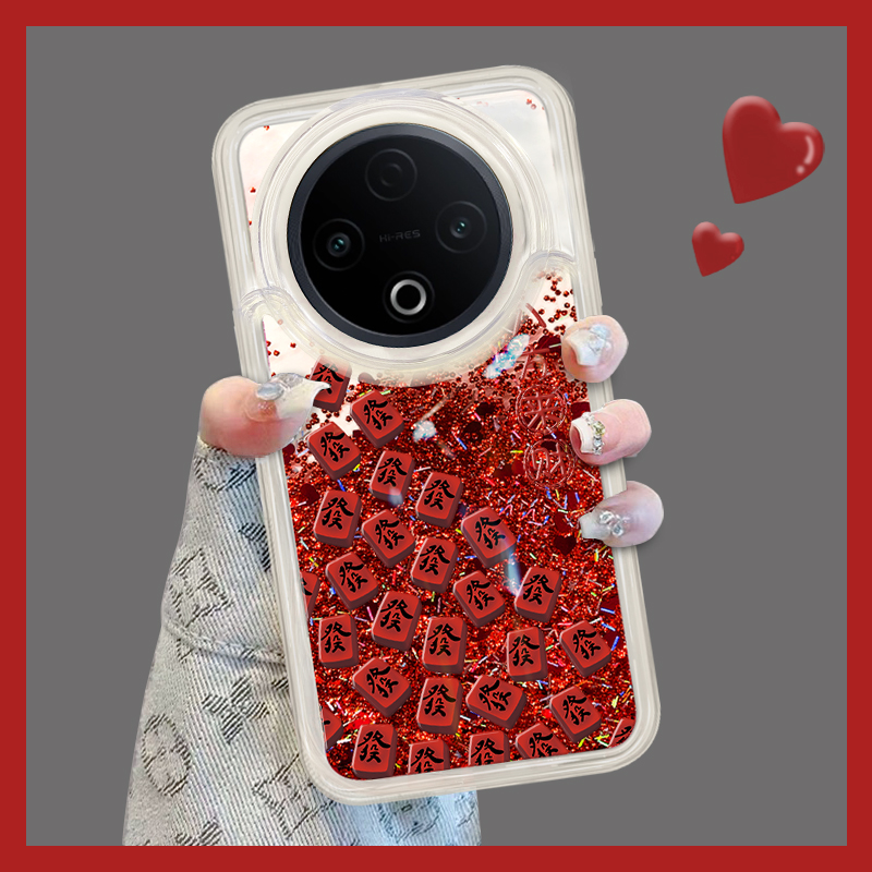 红色流沙满屏發手机壳