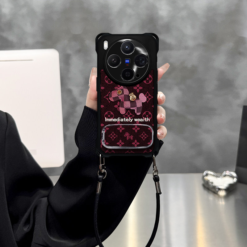 适用于vivoX300手机壳X200保护套X100Pro英文小马X90简约X80新款全包X70轻奢高级创意ins风防摔四角挂绳皮纹,3C数码配件,手机保护套/壳,淘宝优惠券,粉丝福利购,淘宝优惠卷