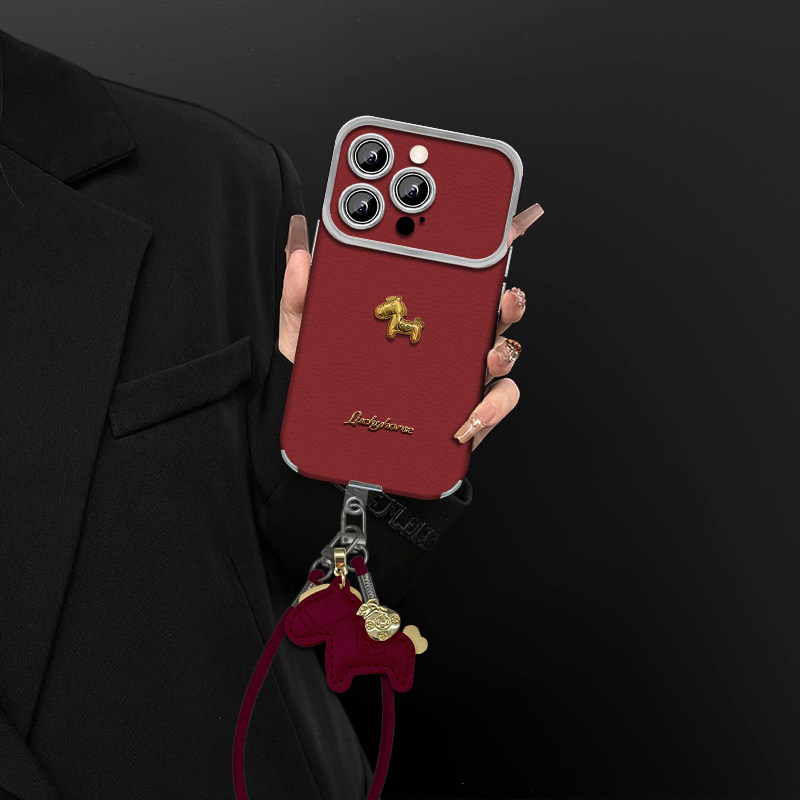 红色小马全型号适用于苹果手机壳vivo华为OPPO小米荣耀保护套iphone17pro电镀大视窗新款镜头全包防摔高级感,3C数码配件,手机保护套/壳,淘宝优惠券,粉丝福利购,淘宝优惠卷