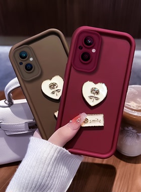 立体爱心适用于OPPOa96手机壳a93s保护套a92s防摔a78镜头全包a72女a52创意a53s高级感不顶膜新款天眼阶梯简约