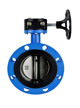 D341X-16涡轮法兰蝶阀球墨手动软密封蝶阀DN50 65 80 100 150 200