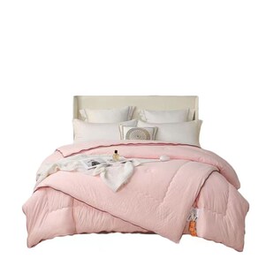 大豆纤维子母被二合一拉链款被子冬被加厚保暖棉被双胞胎字母被芯