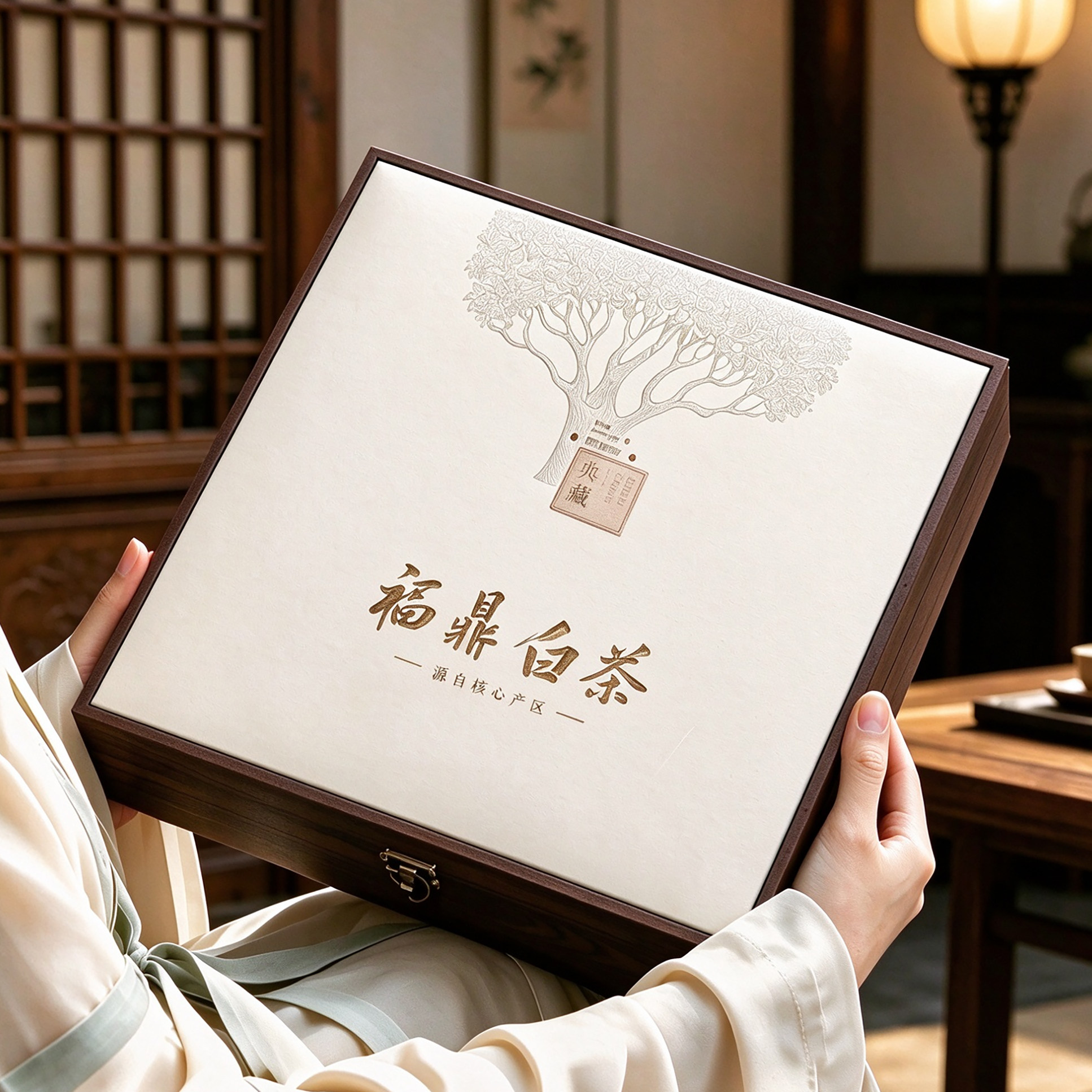 福鼎白茶包装寿眉茶饼礼盒茶叶300克350克白牡丹收纳高档空礼品盒