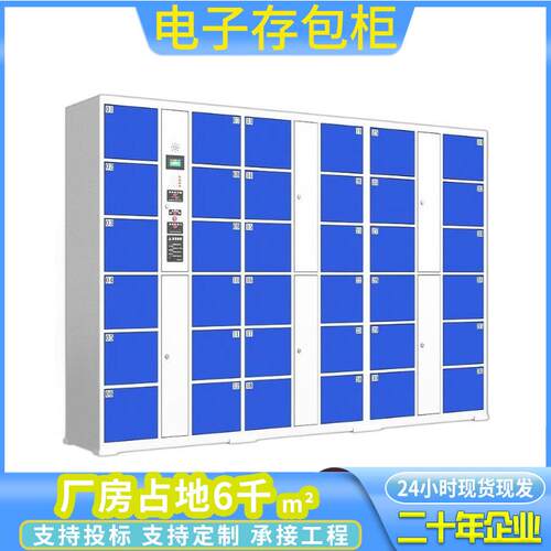超市电子存包柜智能储物柜人脸识别微信扫码指纹寄存柜手机存放柜