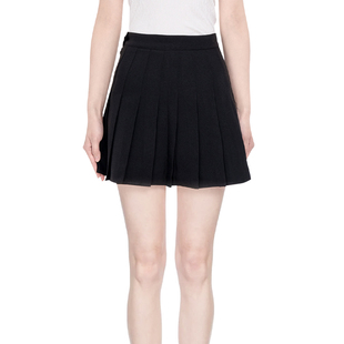 黑色短裙高腰a字 新款 显瘦小个子bm官方店 2025夏季 BM百褶裙女夏季