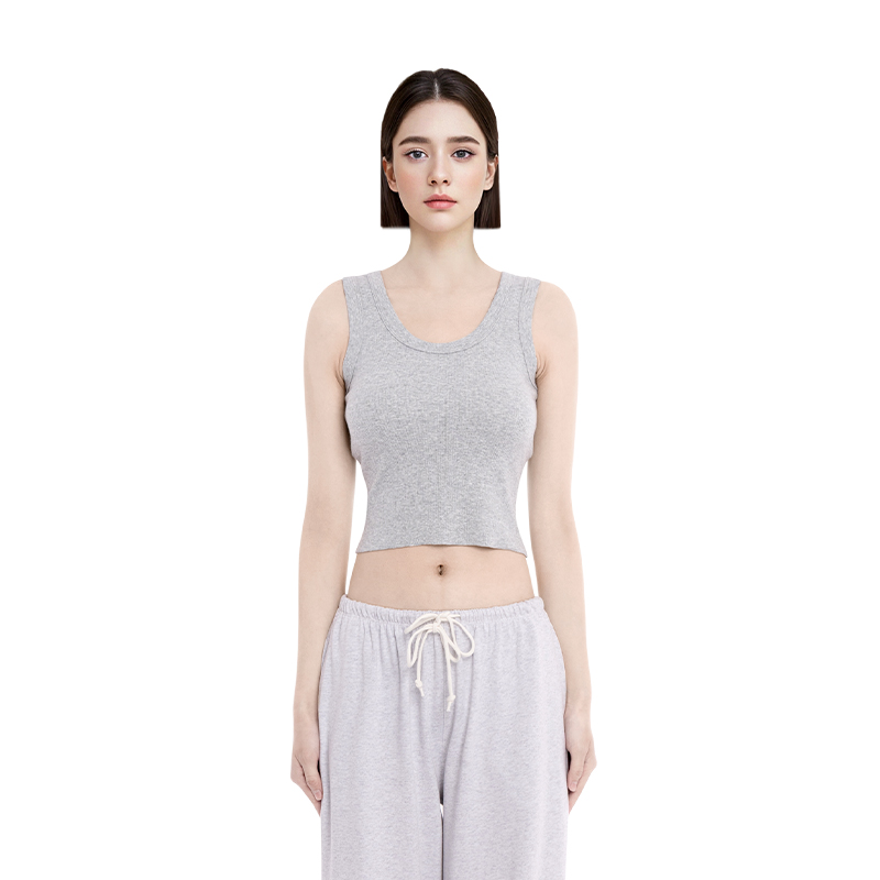 BM吊带背心女2025夏季新款纯色圆领休闲百搭甜辣风修身无袖上衣