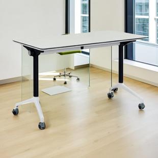 会议桌折叠培训桌椅组合辅导班办公桌折叠桌多功能培训机构课桌椅