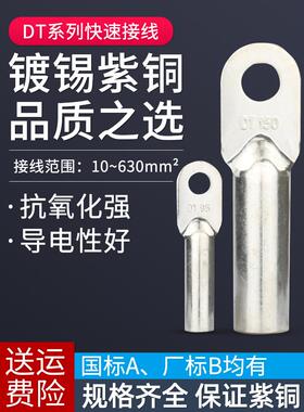 镀锡Dt16/25/35/70/95/120/185/240/300方形铜鼻端子座铜线耳