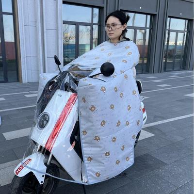 电动车挡风被夏季全包防晒遮阳罩电车电瓶摩托车防风加大加宽通用