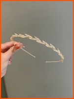 樹葉頭箍氣質(zhì)發(fā)箍女高級(jí)感發(fā)卡