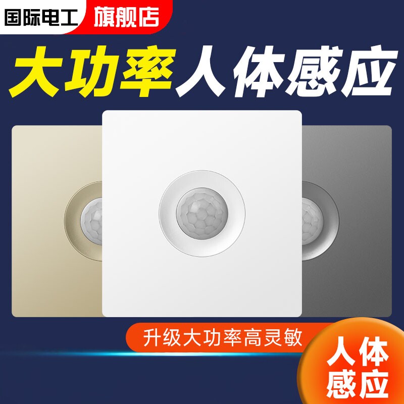 国际电工人体感应开关智能感应图片