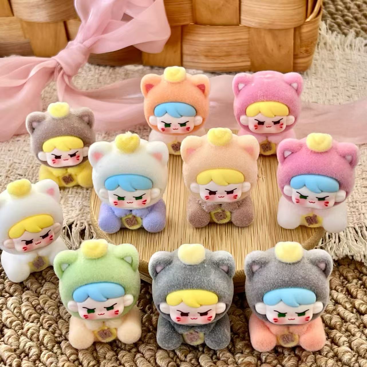 新款高颜值可爱树脂萌粒摆件