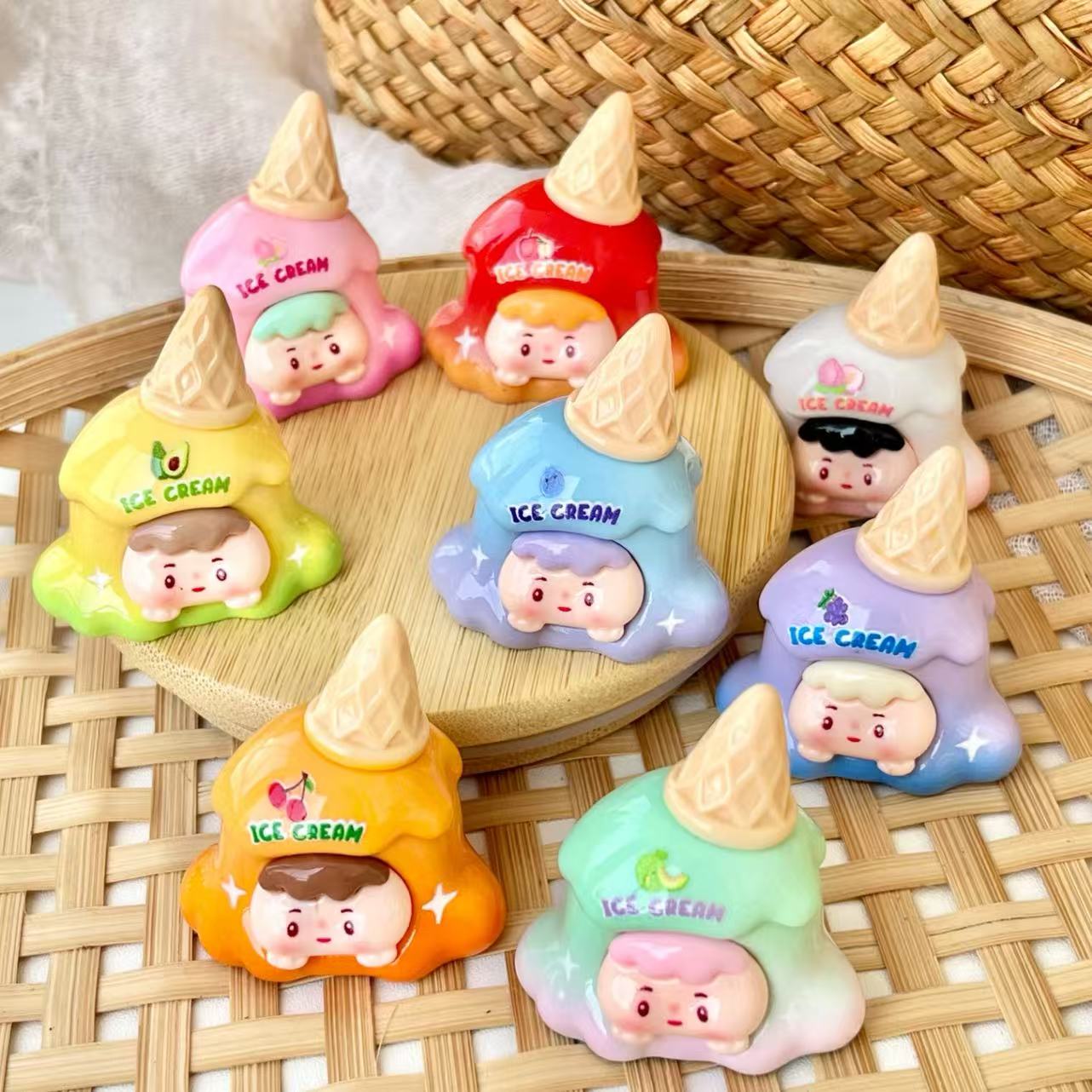 可爱治愈系果味甜筒萌粒