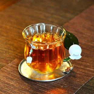 简约杯托家用 茶杯垫隔热垫垫子家用茶道防滑垫子锡制杯垫创意日式