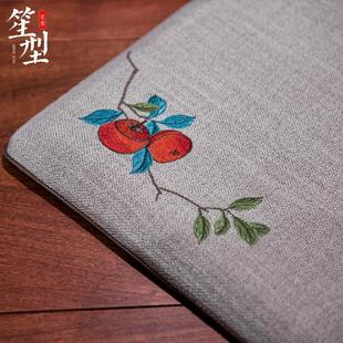 椅垫红木沙发坐垫古典实木椅子棉麻垫子圈椅茶椅餐椅座垫定做 中式