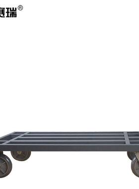 安赛瑞钢管拉货车加厚物流搬运折叠低音平板车130×80cm承重800kg
