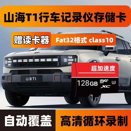 山海T1行车记录仪专用内存卡Class10高速卡全系适配存储卡TF卡sd