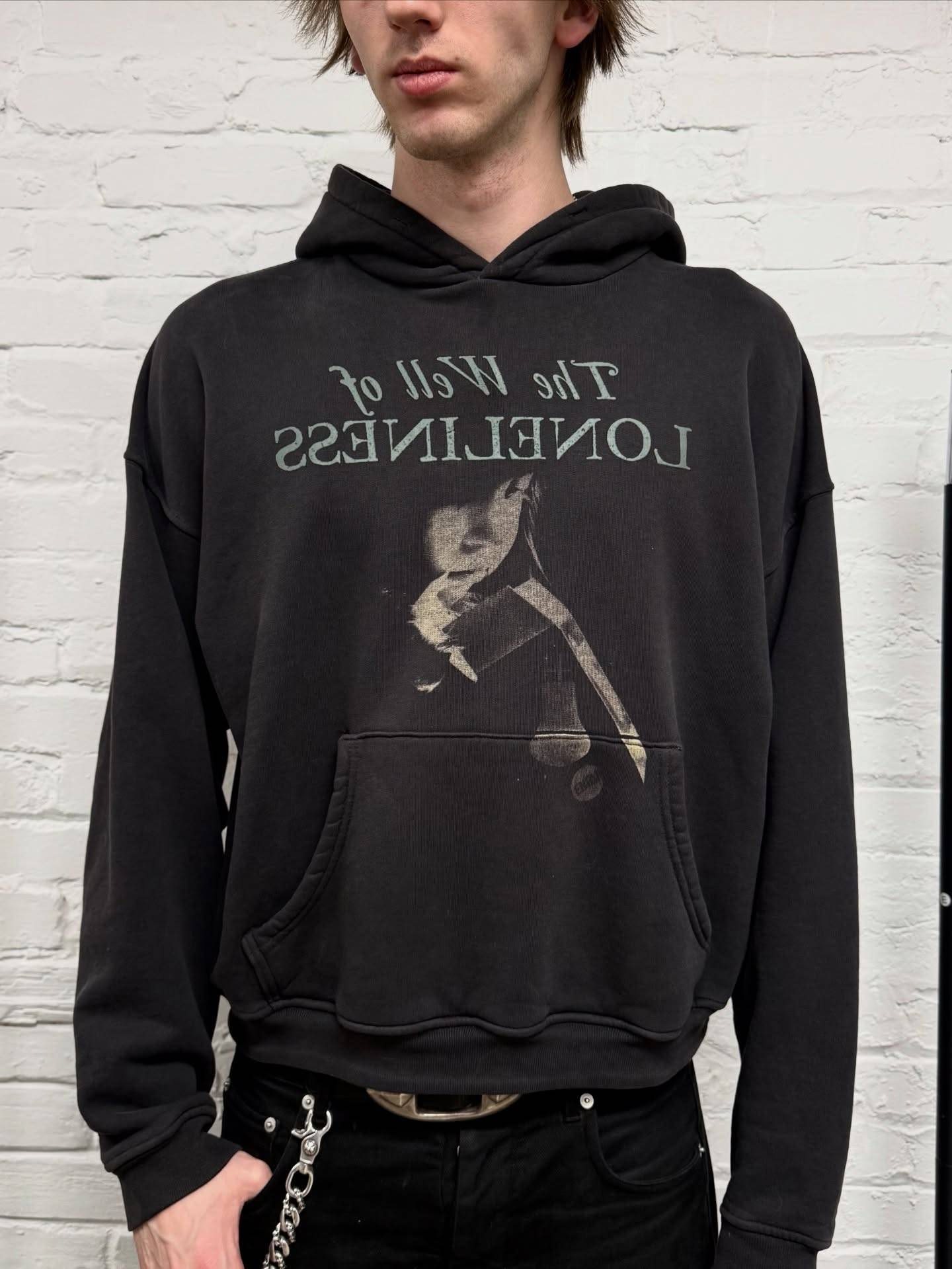 thumbnail for [Taste choice] ERD25FW Well of Solitude Boxy washed old printed pullover hoodie