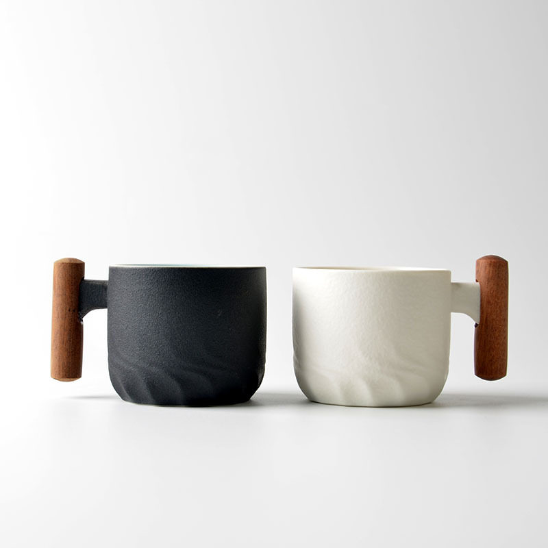 陶瓷品茗杯小号家用咖啡杯茶杯功夫茶具泡茶杯子主人杯单杯带手柄