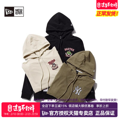 NewEra纽亦华MLB灯芯绒连帽卫衣