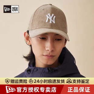NewEra纽亦华MLB秋冬940弯檐硬顶灯芯绒NY中标休闲棒球帽60580823
