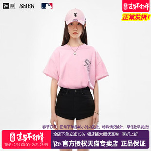 NewEra纽亦华MLB系列SMFK联名白袜队纯棉休闲圆领短袖T恤13429794