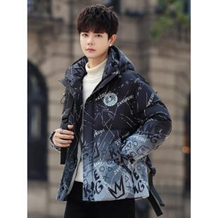 13青少年短款羽绒棉衣服12岁男孩初中学生加厚外套15大童冬装棉袄