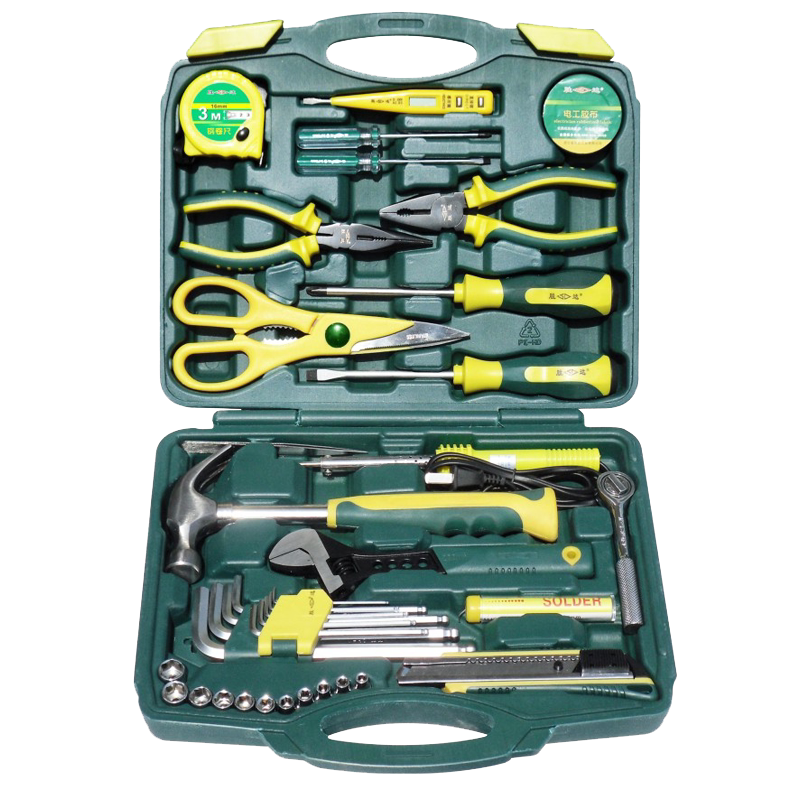 胜达工具套装38件多功能工具箱