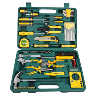 SD/胜达58件多功能电工电讯工具组套家用工具套装85件机修组合箱