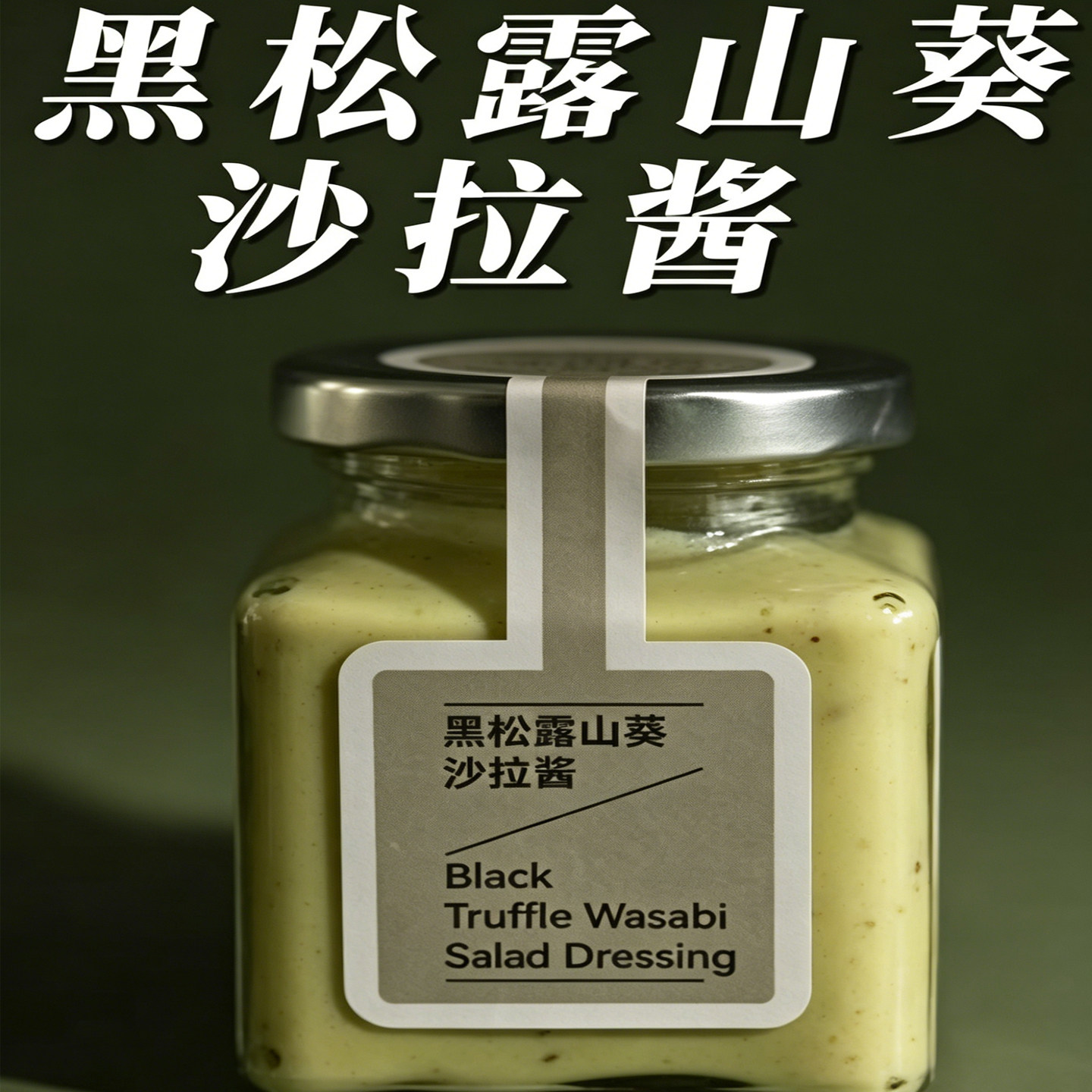 山野生机黑松露山葵沙拉酱色拉蛋黄0无添加汉堡水果轻食蔬菜香甜