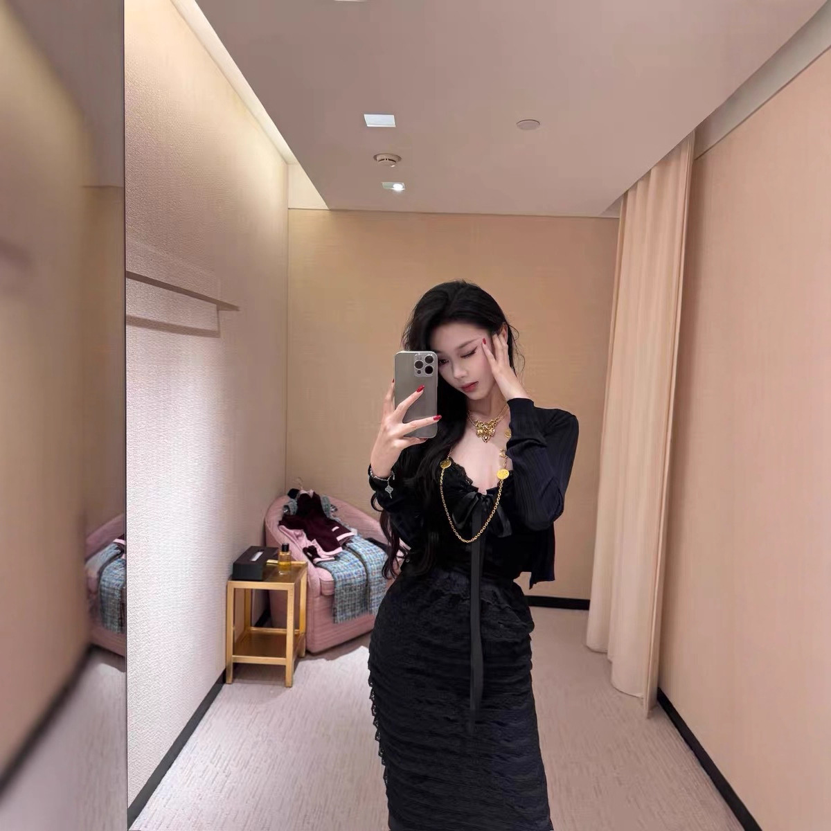 woppei 7/12 20:00 Oscar层层蕾丝半裙