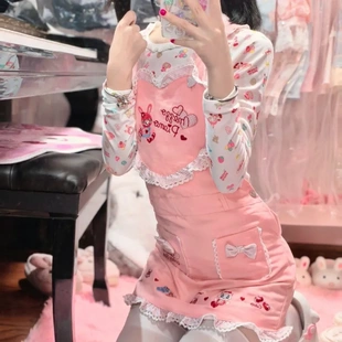 复刻mezzopiano背带套装日系可爱软妹卡通刺绣萌妹背带裙女儿服