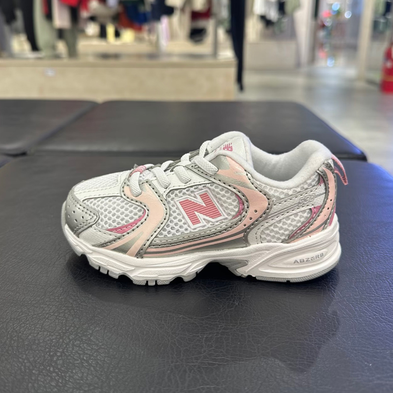 NB530儿童运动鞋2025秋季男童老爹鞋防滑软底女童跑步小白鞋粉色