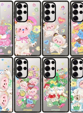 可爱Slowcoaster猫狗磁吸magsafe亚克力防摔保护套适用于三星Galaxy S25ultra/S25/S24/S23ultra可爱个性高级