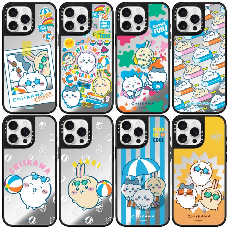 适用于苹果iphone17promax吉伊卡哇chiikawa手机壳镜面磁吸magsafe网红16Pro/15/14防摔保护壳可爱创意高级