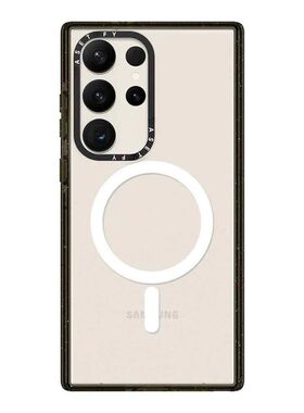 纯色素材手机壳磁吸magsafe亚克力防摔保护套适用于三星Galaxy S25ultra/S25/S24/S23ultra创意个性ins风