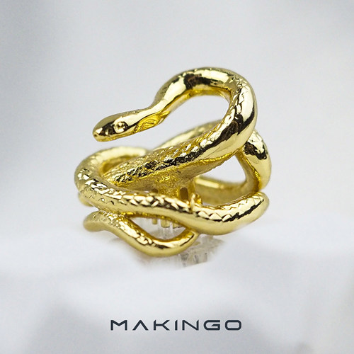 Makingo灵蛇键帽单个键盘帽客制化高级金属个性键帽生日圣诞礼物